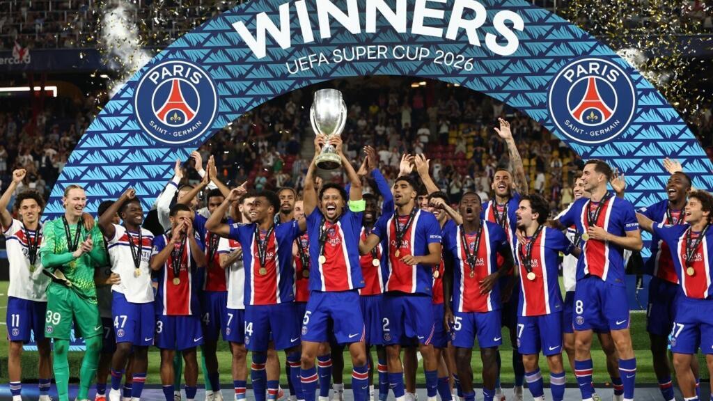 Supercoupe d’Europe : le Paris Saint-Germain domine Aston Villa 2-1 et conserve son titre