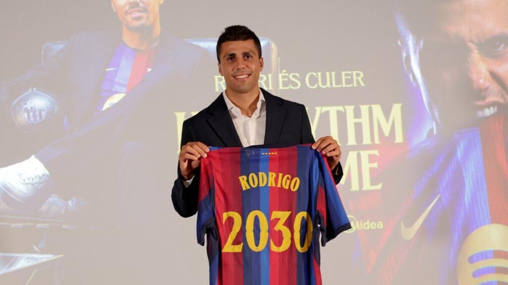 برشلونة يضم رودري من مانشستر سيتي بعقد حتى 2030