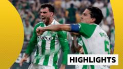 بارّوت يقود ريال بيتيس لفوز مثير على ريال مدريد وإمبابي يهدر ركلة جزاء حاسمة